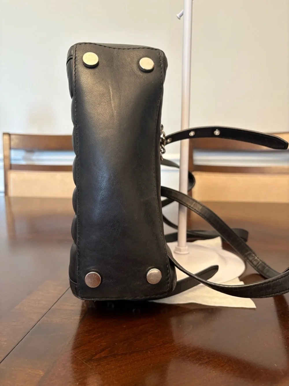 Michael Kors Black Quilted Leather Backpack - Picture 5 of 8